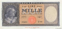 1000 Lire ITALIE  1947 P.083 SUP