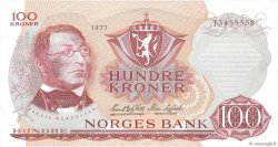 100 Kroner NORVÈGE  1977 P.38h SPL+