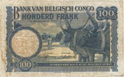 100 Francs CONGO BELGE  1947 P.17c TB