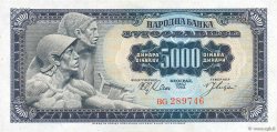 5000 Dinara YOUGOSLAVIE  1963 P.076a pr.NEUF