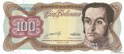 100 Bolivares VENEZUELA  1989 P.066b AU+