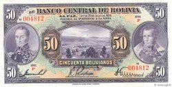 50 Bolivianos BOLIVIA  1928 P.124a AU+
