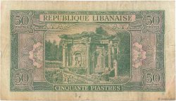 50 Piastres LIBANON  1950 P.043 S