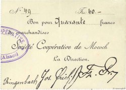 40 Francs FRANCE regionalismo e varie  1916 JPNEC.68.259