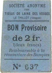 2 Francs FRANCE regionalism and various  1914 JPNEC.88.109 VF