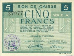 5 Francs FRANCE regionalism and various Colmar 1940 K.014