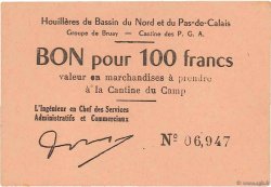 100 Francs FRANCE regionalismo y varios Bruay 1945 K.067.07a