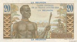 20 Francs Émile Gentil ISLA DE LA REUNIóN  1946 P.43a MBC+