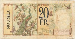 20 Francs NEW CALEDONIA  1936 P.37b VF-