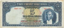 5 Lira TURQUIE  1937 P.127 TTB