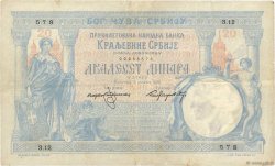 20 Dinara SERBIA  1905 P.11a BC+