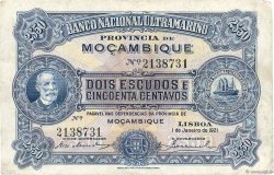 2,5 Escudos MOZAMBICO  1921 P.067b q.BB