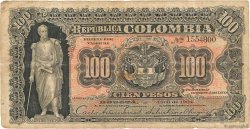 100 Pesos KOLUMBIEN  1904 P.315 fS