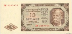 10 Zlotych POLOGNE  1948 P.136