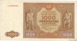 1000 Zlotych POLEN  1946 P.122 fVZ