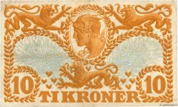 10 Kroner DANEMARK  1919 P.021h TB+