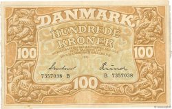 100 Kroner DINAMARCA  1943 P.033d BB