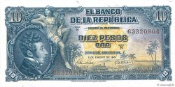 10 Pesos Oro COLOMBIE  1961 P.400c