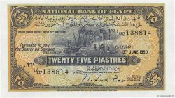 25 Piastres EGYPT  1950 P.010d