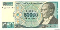 50000 Lira TURCHIA  1995 P.204