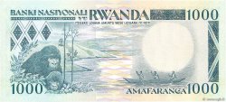 1000 Francs RUANDA  1988 P.21 FDC