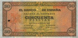 50 Pesetas SPANIEN  1938 P.112 S