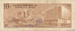 10 Lempiras HONDURAS  1974 P.057 TB
