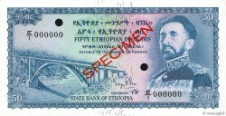 50 Dollars Spécimen ETIOPIA  1961 P.22s
