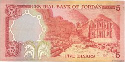 5 Dinars JORDANIE  1975 P.19c TB