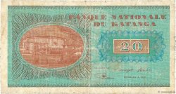 20 Francs KATANGA  1960 P.06a RC a BC