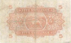 5 Shillings ÁFRICA ORIENTAL BRITÁNICA  1943 P.28b MBC