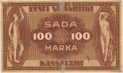 100 Marka ESTONIE  1919 P.48d TTB