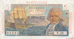 5 Francs Bougainville MARTINIQUE  1946 P.27a SUP+