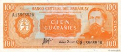100 Guaranies PARAGUAY  1963 P.199b TTB+