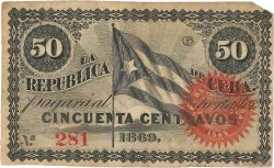 50 Centavos CUBA  1869 P.054