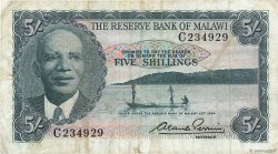5 Shillings MALAWI  1964 P.01