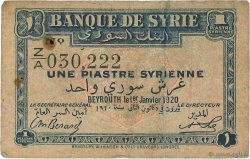 1 Piastre SYRIE  1920 P.006 TB