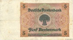 5 Rentenmark DEUTSCHLAND  1926 P.169 SS