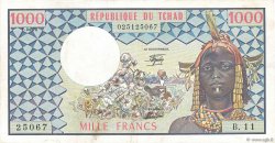 1000 Francs TCHAD  1978 P.03c TTB+