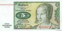 5 Deutsche Mark GERMAN FEDERAL REPUBLIC  1960 P.18a FDC