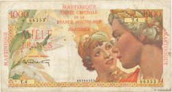 1000 Francs Union Française MARTINIQUE  1946 P.33