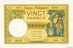 20 Francs MADAGASCAR  1948 P.037 q.FDC