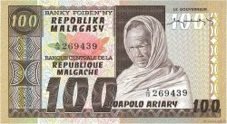 100 Francs - 20 Ariary MADAGASCAR  1974 P.063a