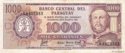 1000 Guaranies PARAGUAY  1963 P.201b VF