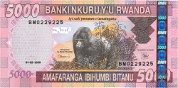 5000 Francs RWANDA  2009 P.37