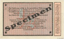 1/2 Dollar Spécimen GERMANY Biebrich 1923 Mul.0420s AU