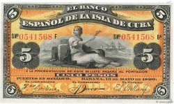 5 Pesos CUBA  1896 P.048b pr.NEUF