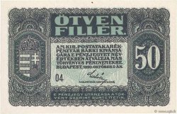 50 Filler HUNGRíA  1920 P.044