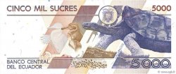 5000 Sucres ECUADOR  1992 P.128a SC+
