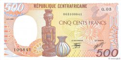 500 Francs REPúBLICA CENTROAFRICANA  1989 P.14d